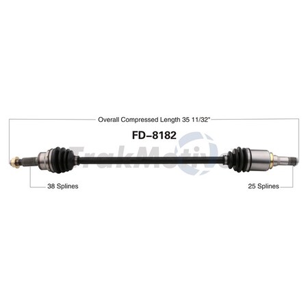 Surtrack Axle Cv Axle Shaft, Fd-8182 FD-8182